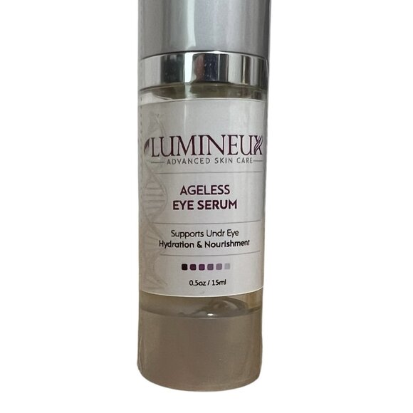 Lumineux Advanced Skin Care Ageless Eye Serum Under Eye Hyddration .5 oz NEW - Picture 3 of 10